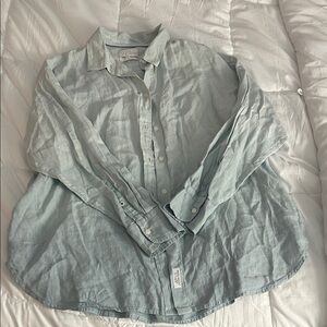 J. Crew Light Blue Women's Button Down Shirt